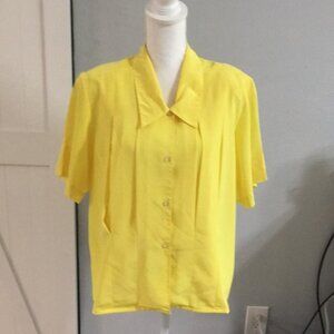 Chaus size 16 yellow button down shirt
